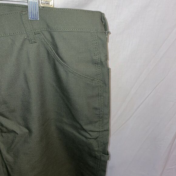 Bulwark FR Men’s Straight Jeans Size 42 X 32 Army Green Workwear Rugged NWOT - Picture 5 of 12